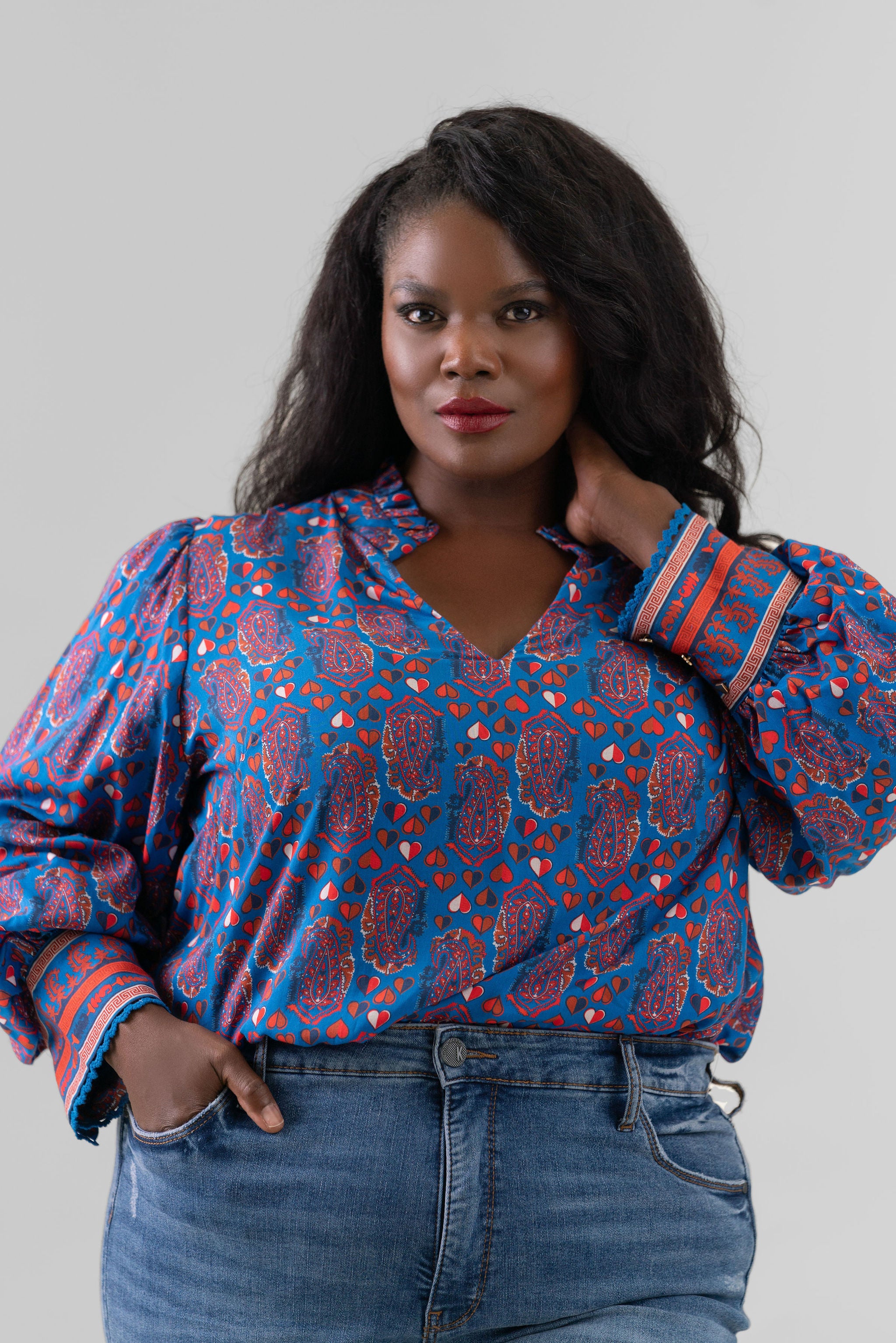 HAILEY BLOUSE plus-size - AMOUR781