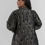 HAILEY LUREX STRIPE BLOUSE plus-size - AMOUR781