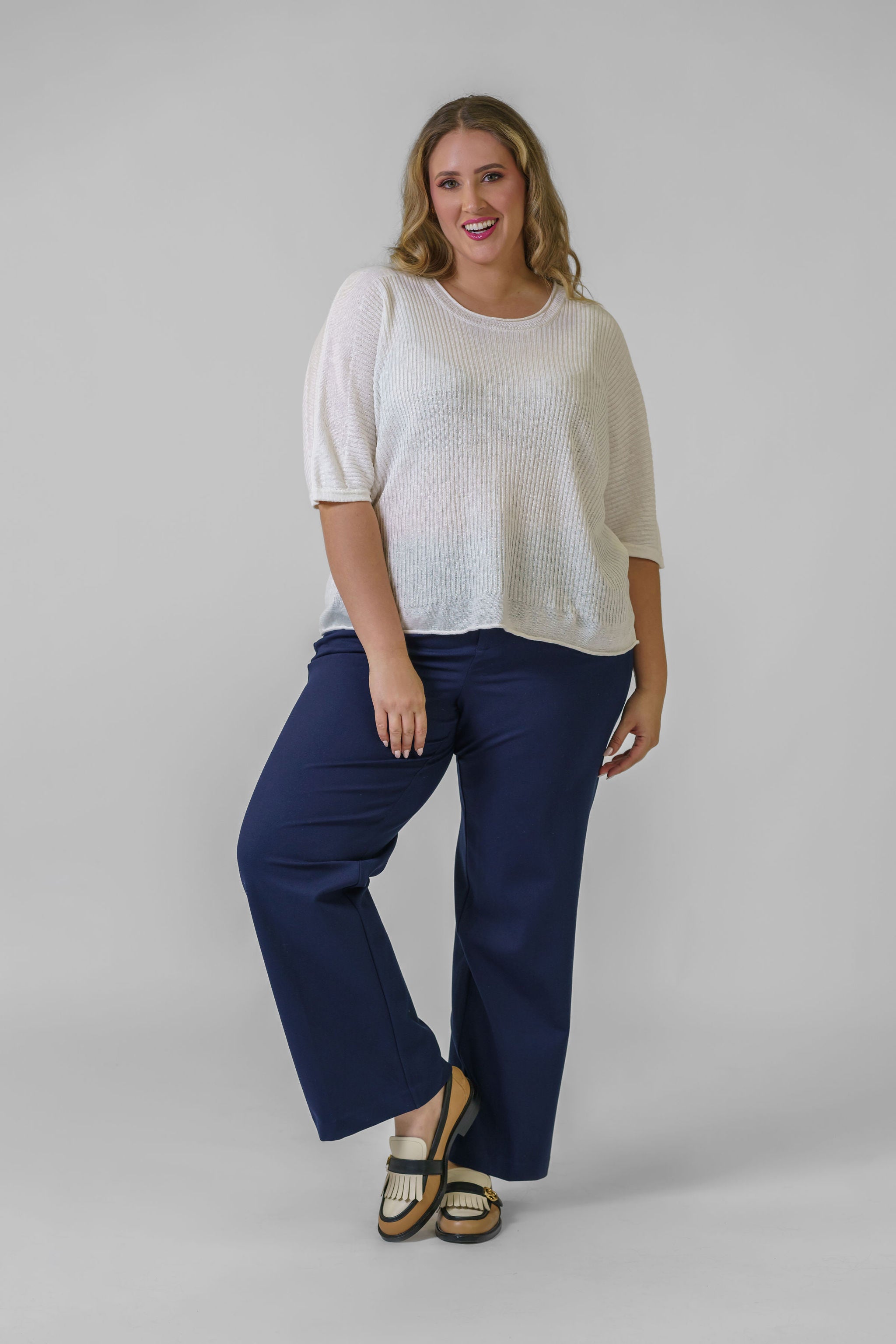 KELSEY WIDE LEG TROUSER plus-size - AMOUR781