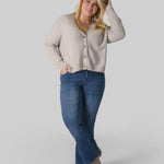 SIDE SLIT GRANDPA CARDIE plus-size - AMOUR781
