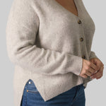SIDE SLIT GRANDPA CARDIE plus-size - AMOUR781