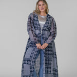 TRISH LONG DUSTER GAUZE plus-size - AMOUR781