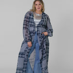 TRISH LONG DUSTER GAUZE plus-size - AMOUR781