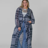 TRISH LONG DUSTER GAUZE plus-size - AMOUR781