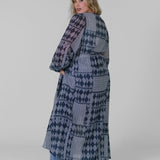 TRISH LONG DUSTER GAUZE plus-size - AMOUR781