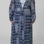 TRISH LONG DUSTER GAUZE plus-size - AMOUR781