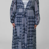 TRISH LONG DUSTER GAUZE plus-size - AMOUR781