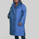 CHANGEANT NYLON BOX COAT plus-size - AMOUR781