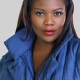 CHANGEANT NYLON BOX COAT plus-size - AMOUR781