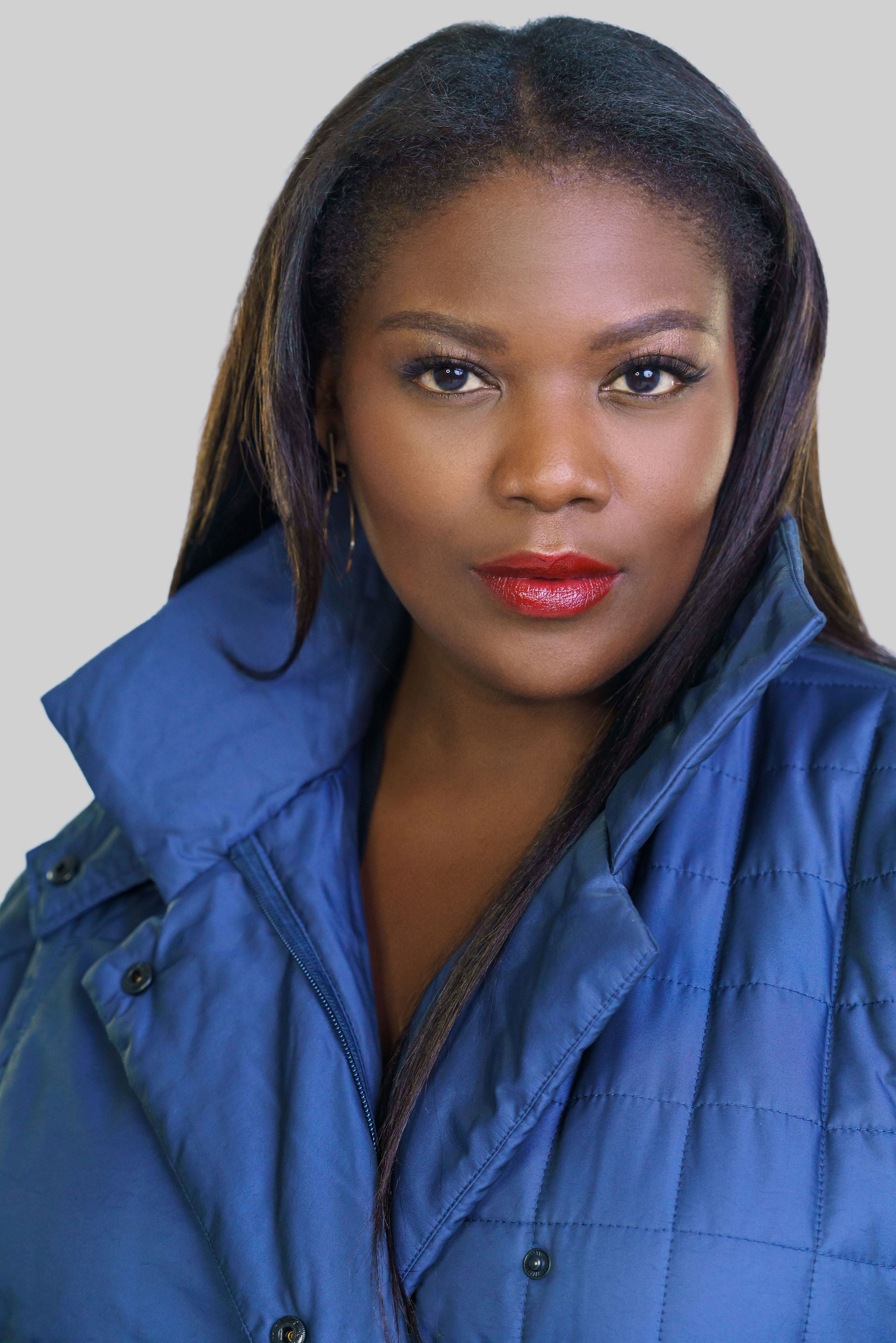 CHANGEANT NYLON BOX COAT plus-size - AMOUR781