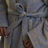 CHANGEANT WOOL MIX COAT with COLLAR plus-size - AMOUR781