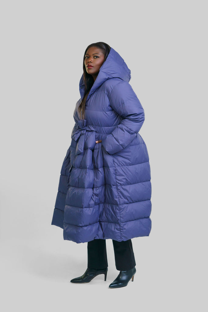 FEATHER DOWN COAT with HOOD - AMOUR781