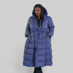 FEATHER DOWN COAT with HOOD plus-size - AMOUR781