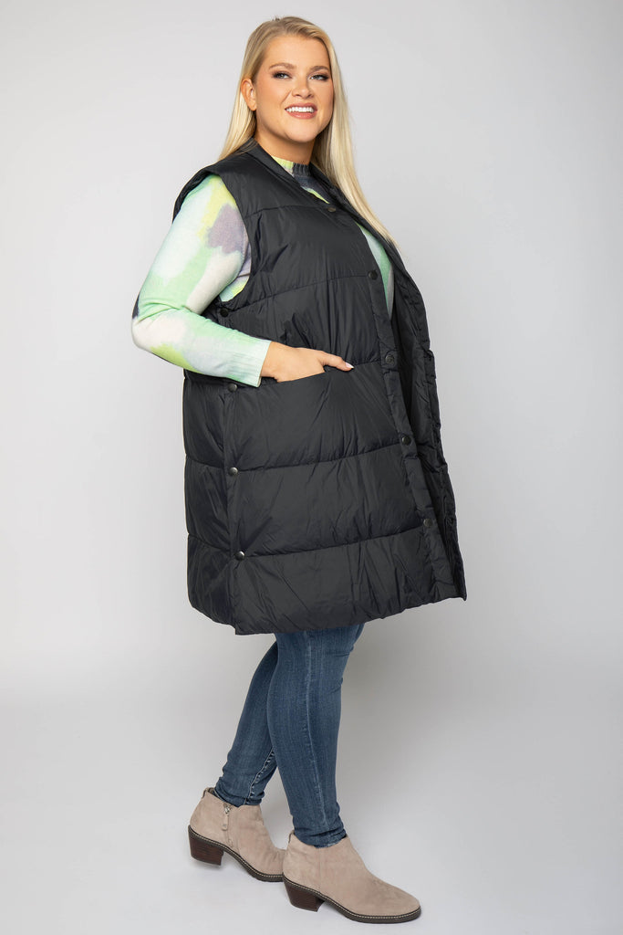 FEATHER DOWN VEST - AMOUR781
