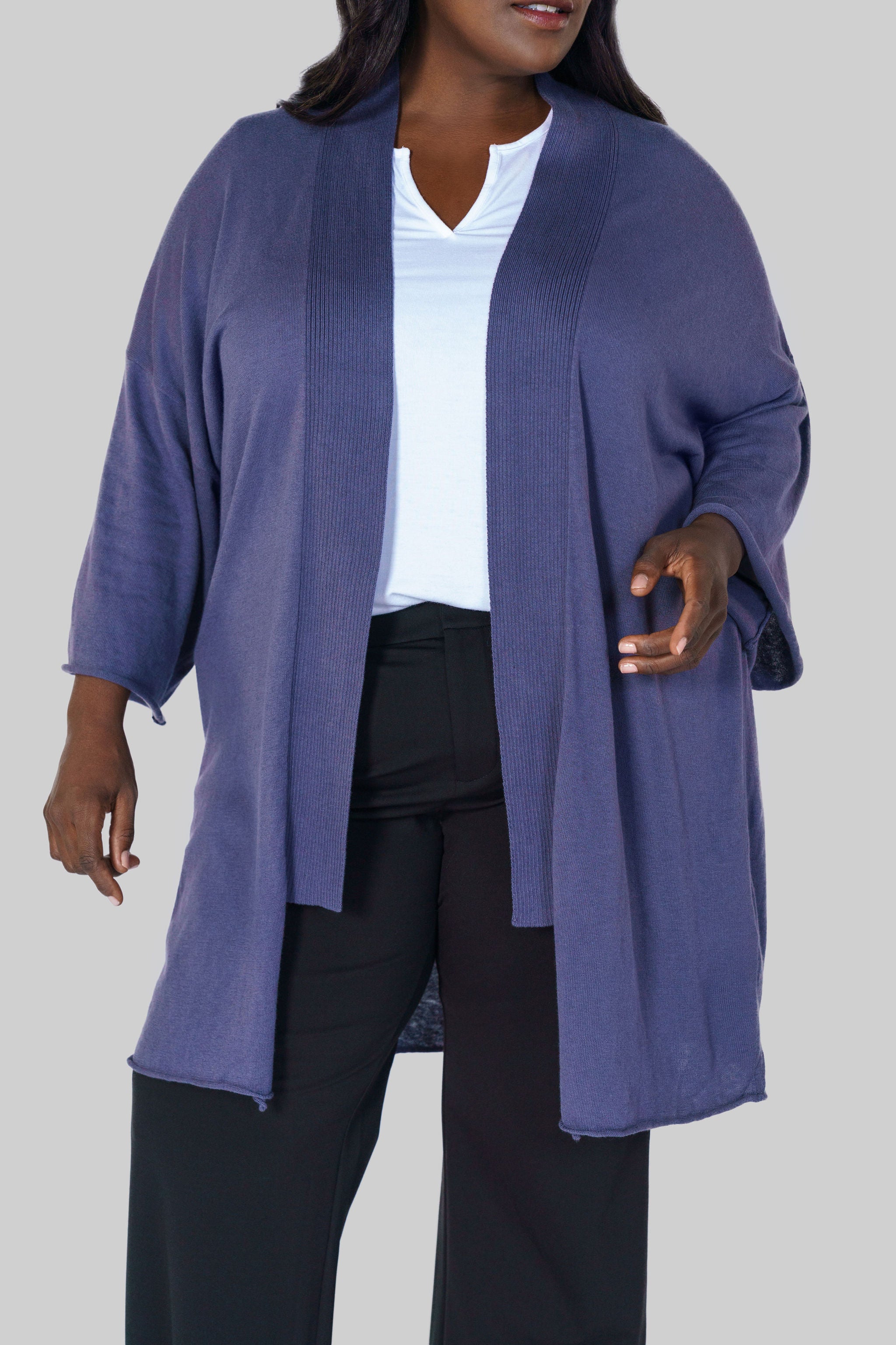 MULLEIN COTTON CARDIGAN plus-size - AMOUR781