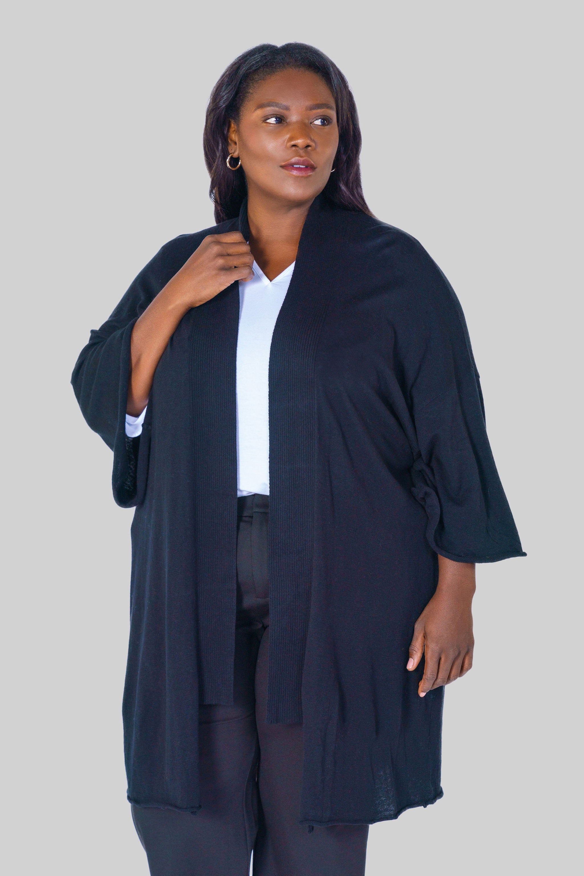 MULLEIN COTTON CARDIGAN plus-size - AMOUR781