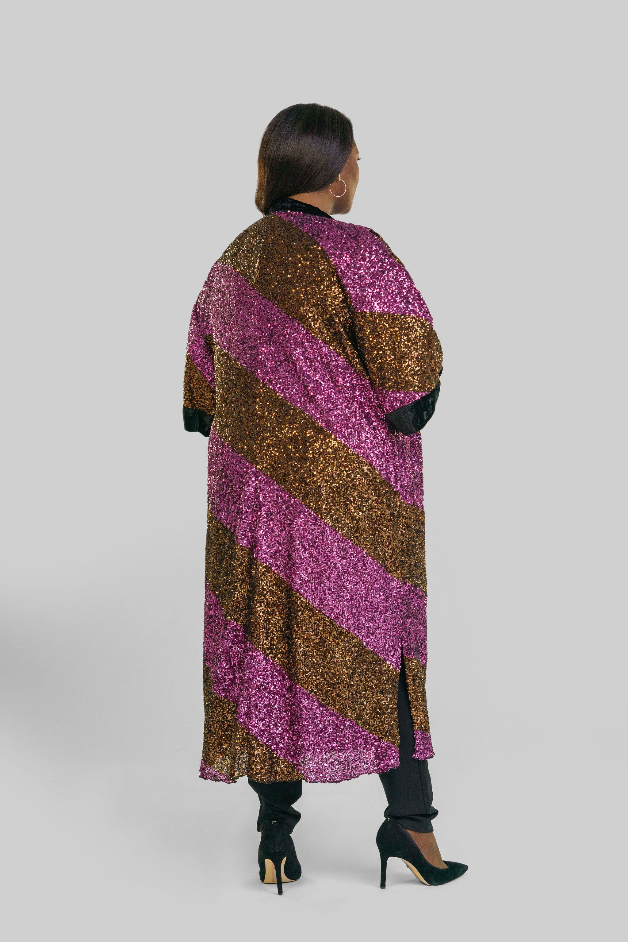 SEQUIN DUSTER plus-size - AMOUR781
