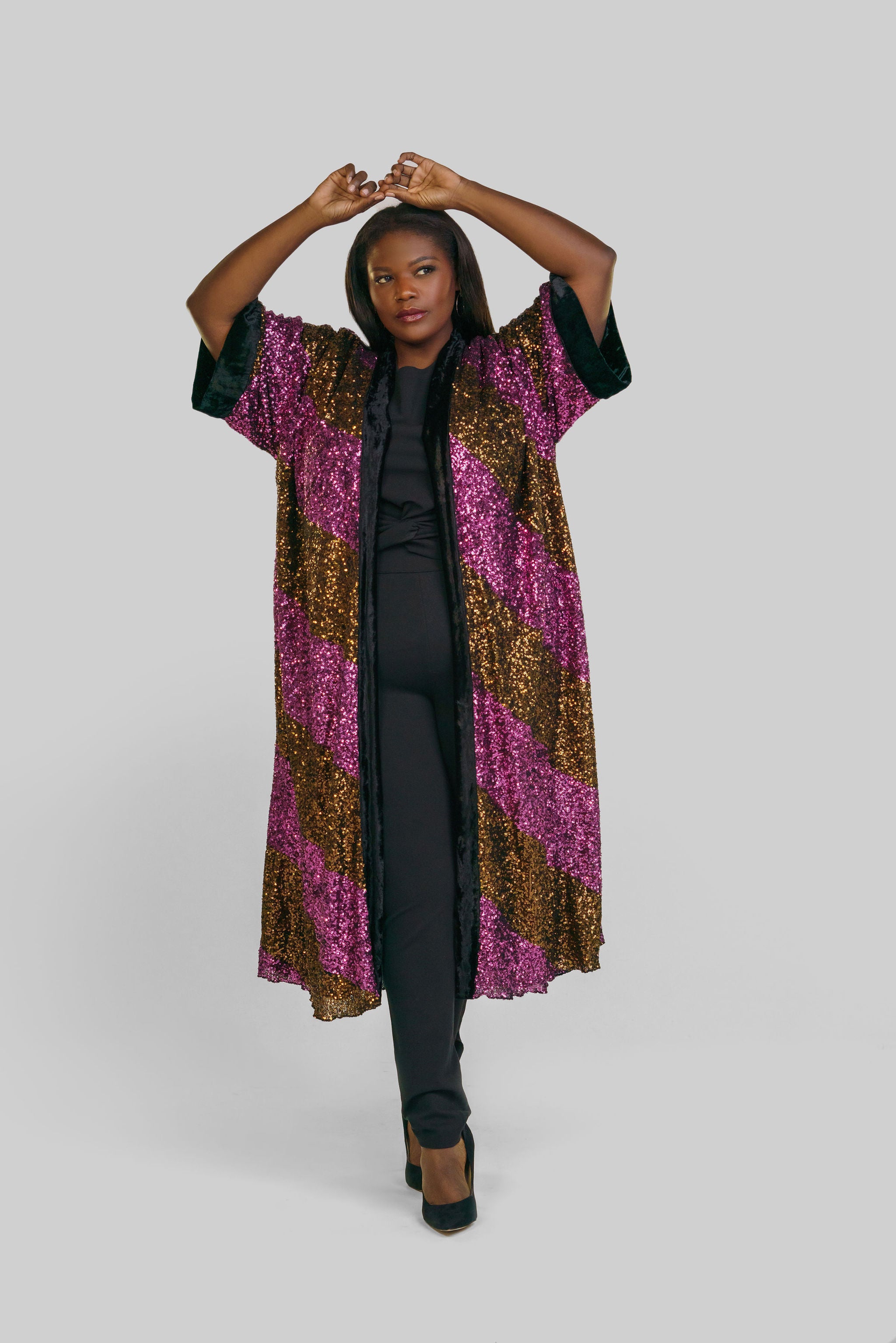 SEQUIN DUSTER plus-size - AMOUR781