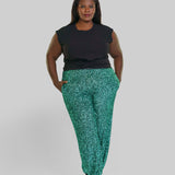 SEQUIN GREEN JOGGERS plus-size - AMOUR781