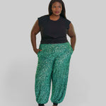 SEQUIN GREEN JOGGERS plus-size - AMOUR781