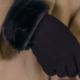 DOWN FAUX FUR GLOVE plus-size - AMOUR781