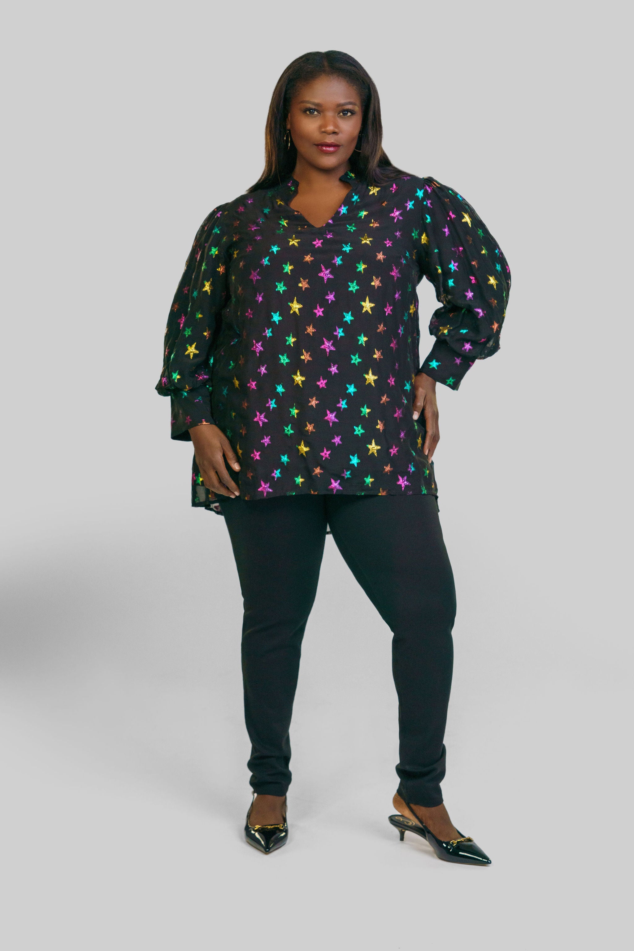 HAILEY STAR SHIRT plus-size - AMOUR781