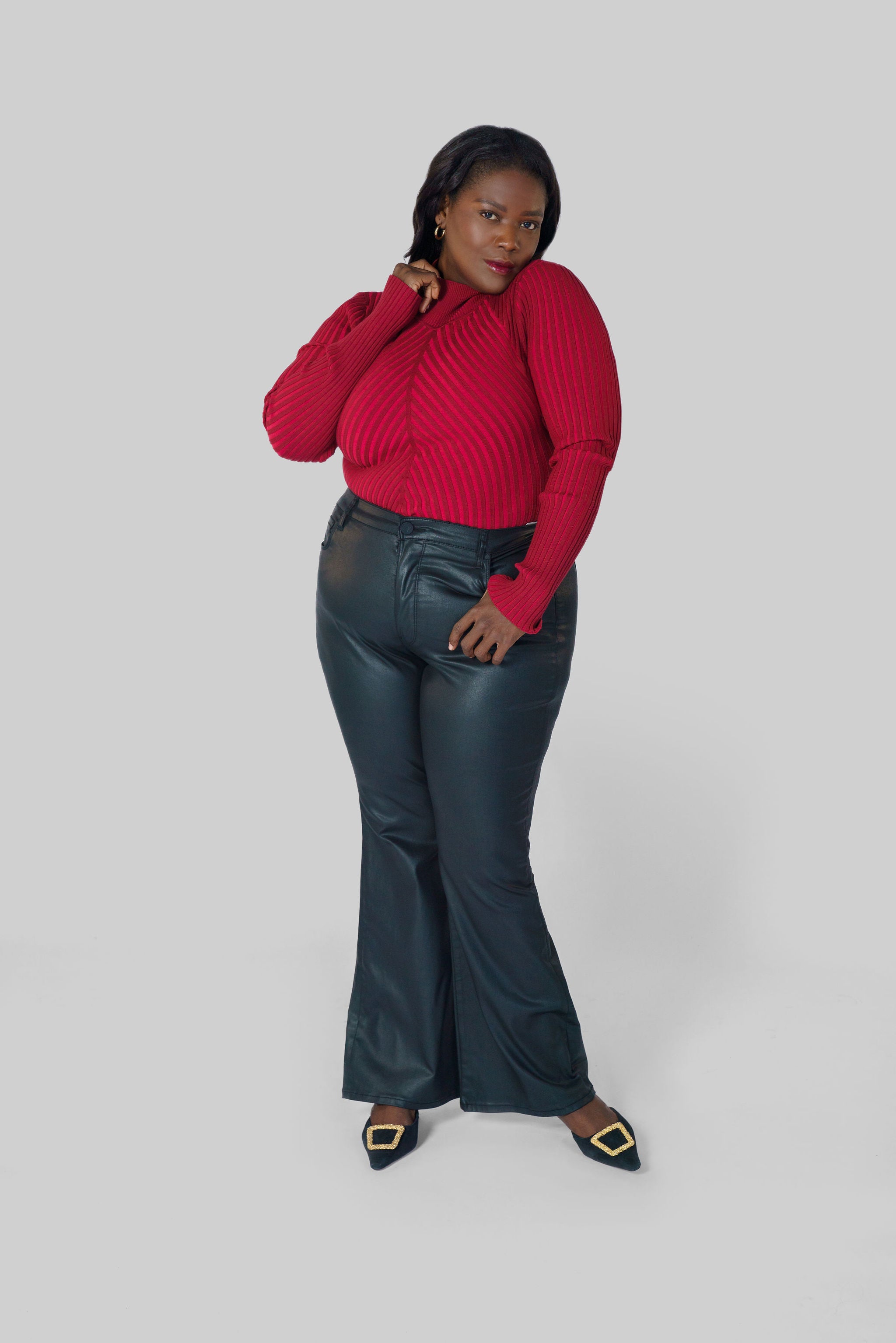 SOFT RIBBED BODYSUIT plus-size - AMOUR781