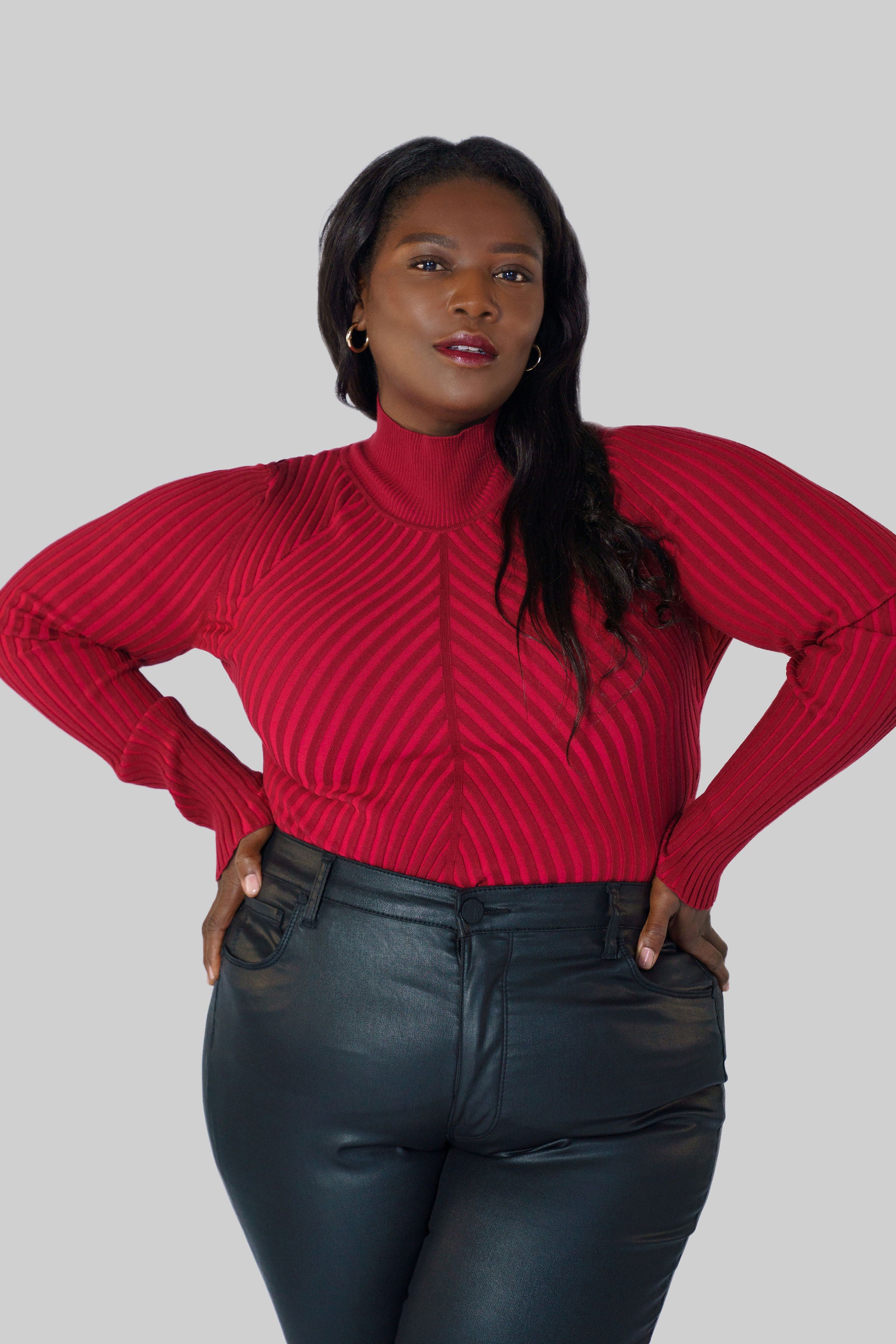 SOFT RIBBED BODYSUIT plus-size - AMOUR781