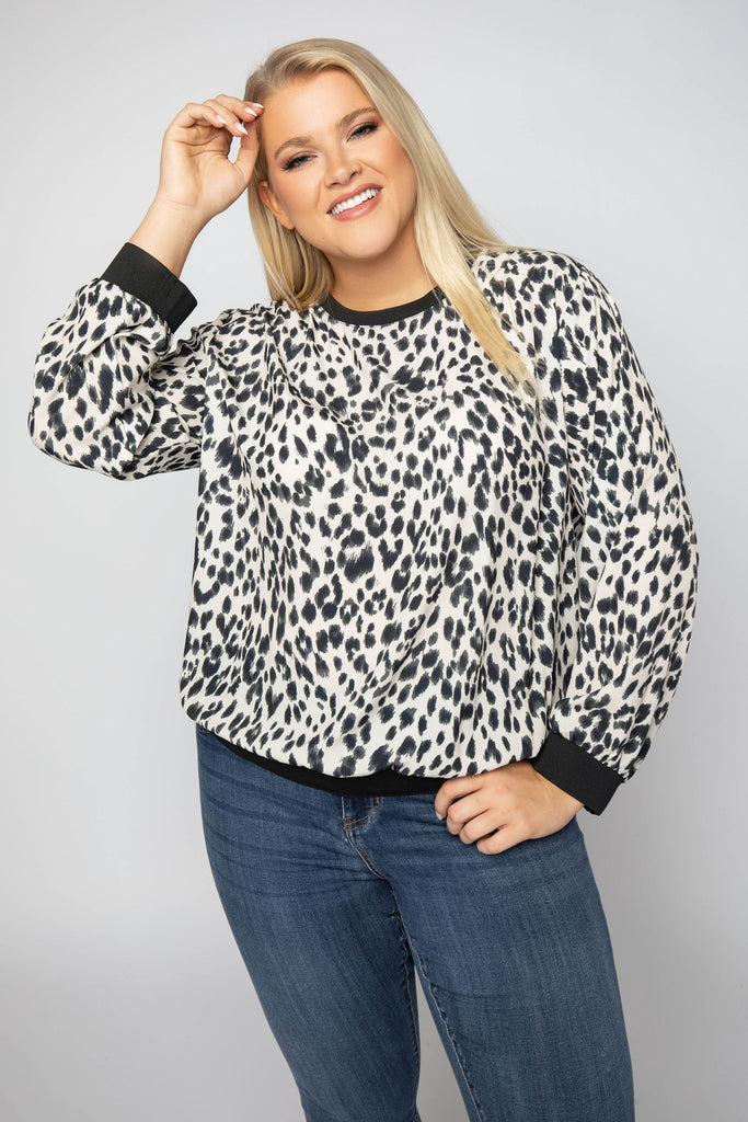 WREN ANIMAL PRINT TOP designed by JOH