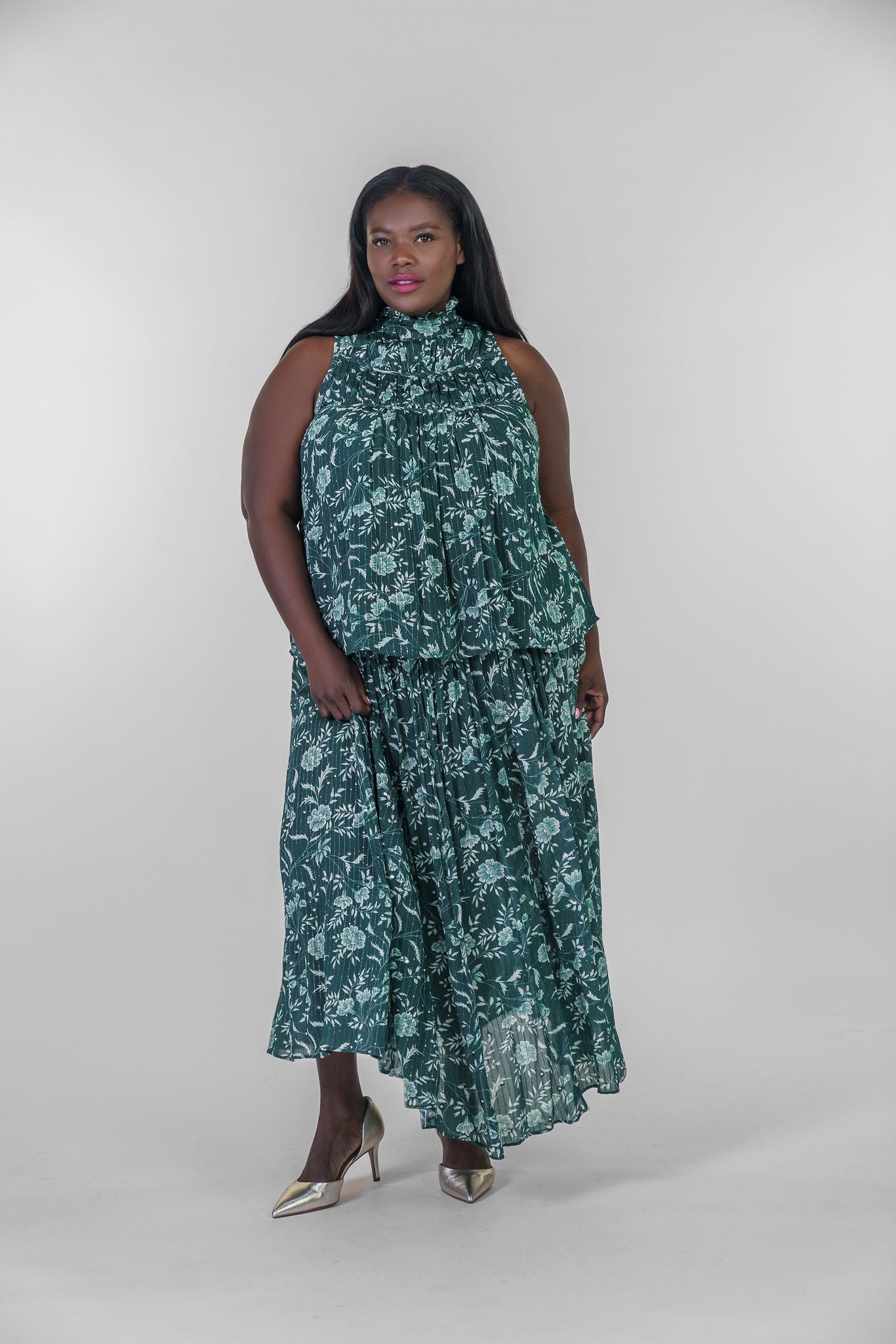 FLORAL BURST TOP plus-size - AMOUR781