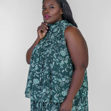 FLORAL BURST TOP plus-size - AMOUR781