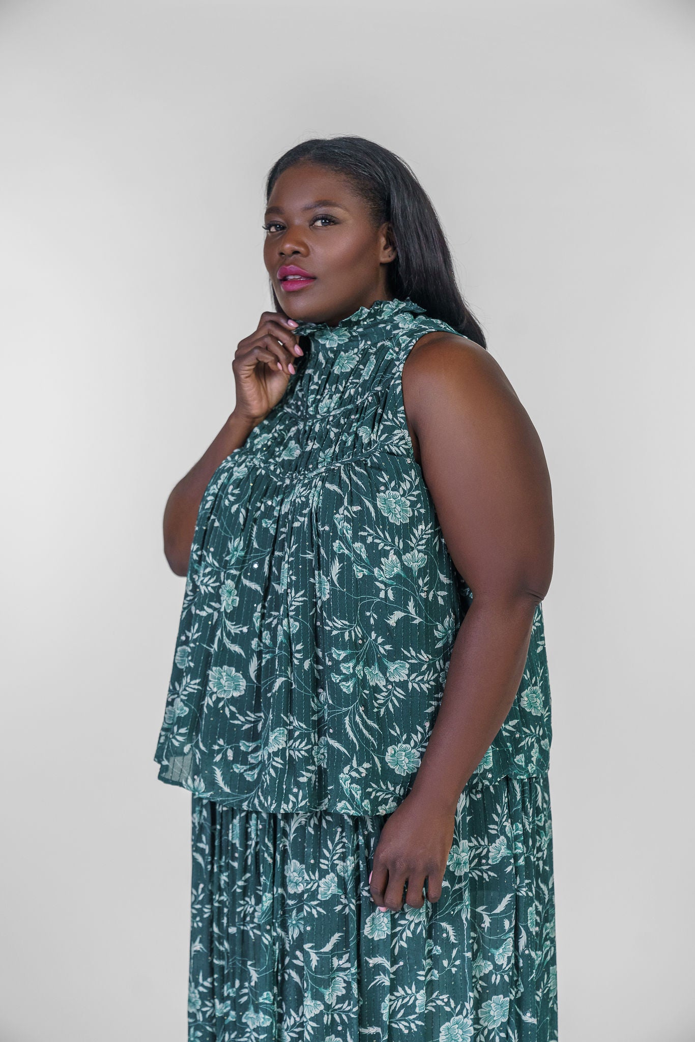 FLORAL BURST TOP plus-size - AMOUR781