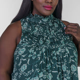FLORAL BURST TOP plus-size - AMOUR781