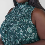 FLORAL BURST TOP plus-size - AMOUR781
