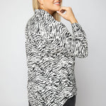 BUTTON UP WOVEN BLOUSE plus-size - AMOUR781