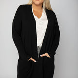 OPEN FRONT CARDIGAN SWEATER plus-size - AMOUR781