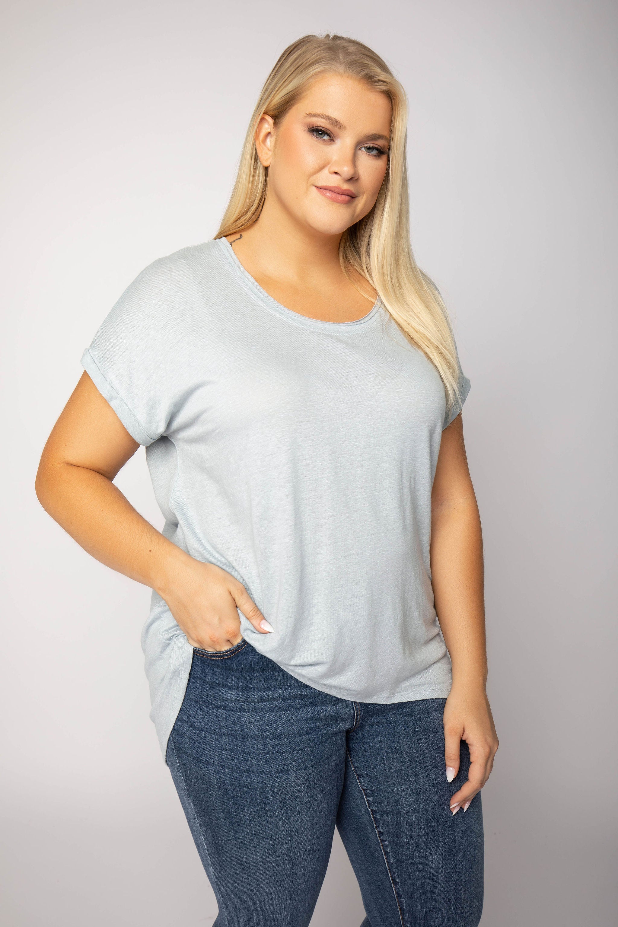 CLASSIC LINEN TOP - AMOUR781