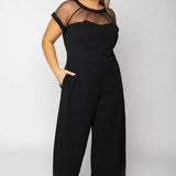 ILLUSION JUMPSUIT plus-size - AMOUR781