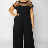 ILLUSION JUMPSUIT plus-size - AMOUR781