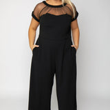 ILLUSION JUMPSUIT plus-size - AMOUR781