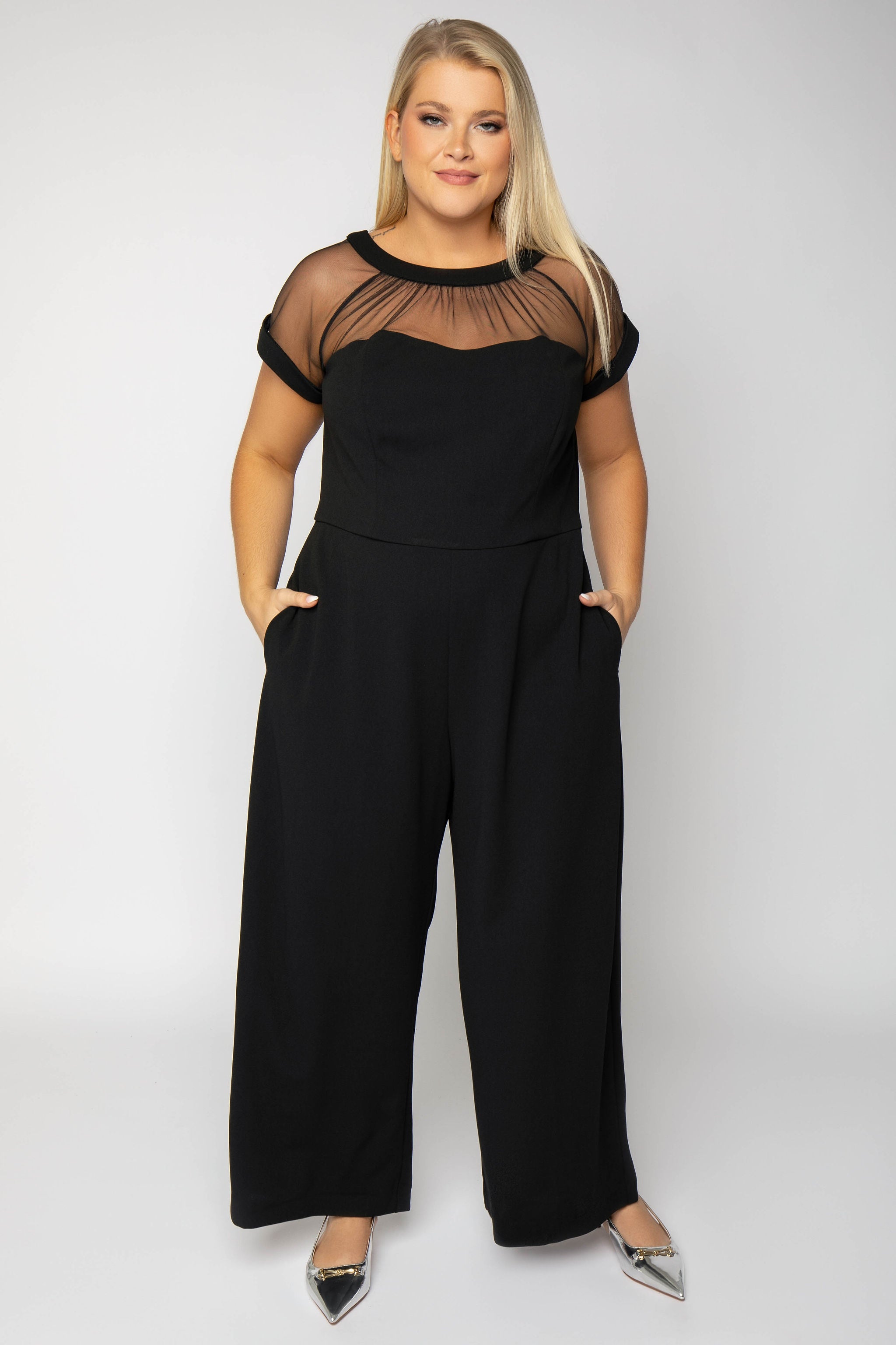 ILLUSION JUMPSUIT plus-size - AMOUR781