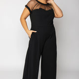 ILLUSION JUMPSUIT plus-size - AMOUR781