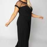 ILLUSION JUMPSUIT plus-size - AMOUR781