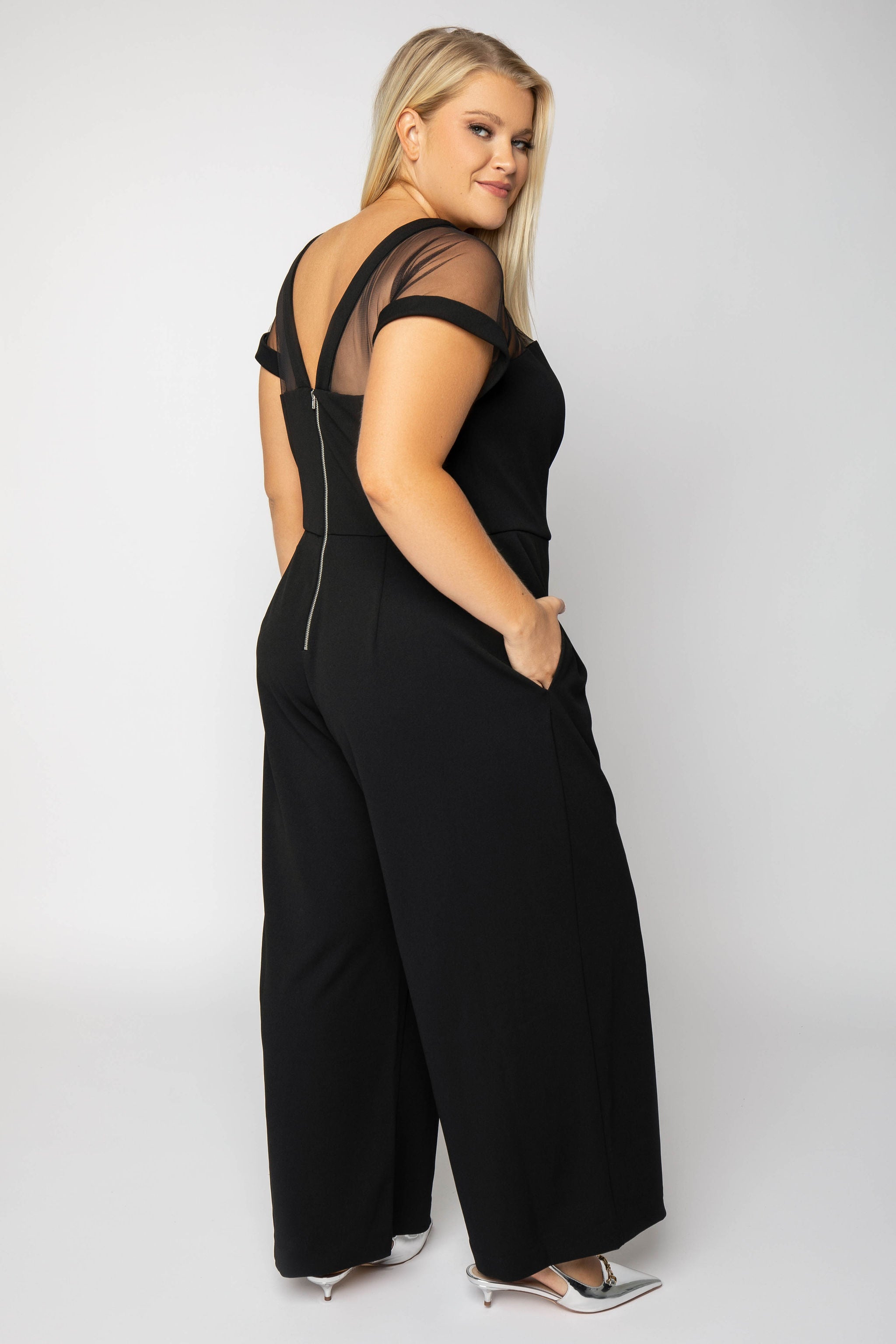 ILLUSION JUMPSUIT plus-size - AMOUR781