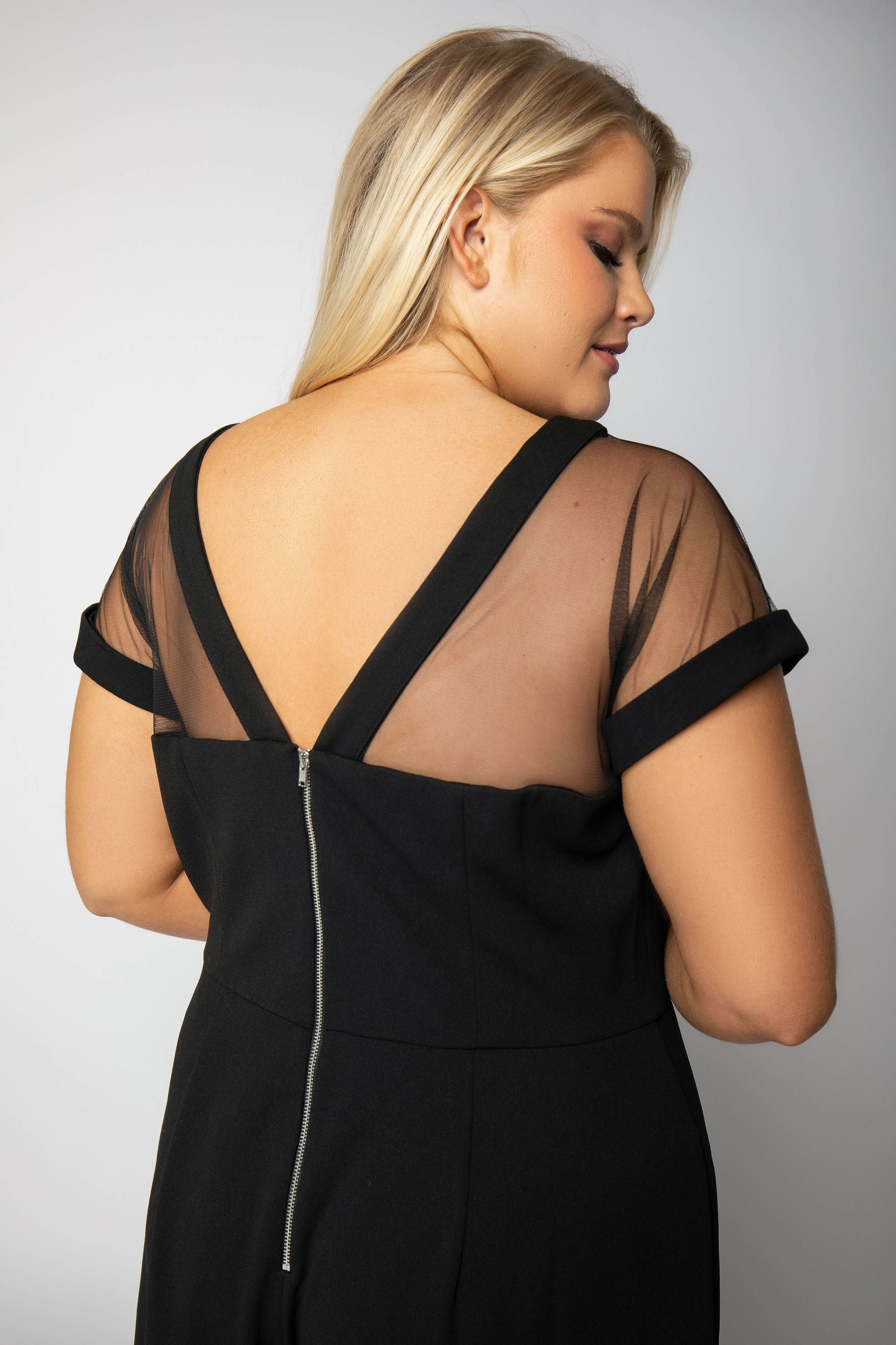ILLUSION JUMPSUIT plus-size - AMOUR781