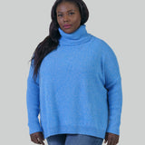 CLARA LOOSE FITTING TURTLENECK SWEATER IN WOOL AND CASHMERE plus-size - AMOUR781