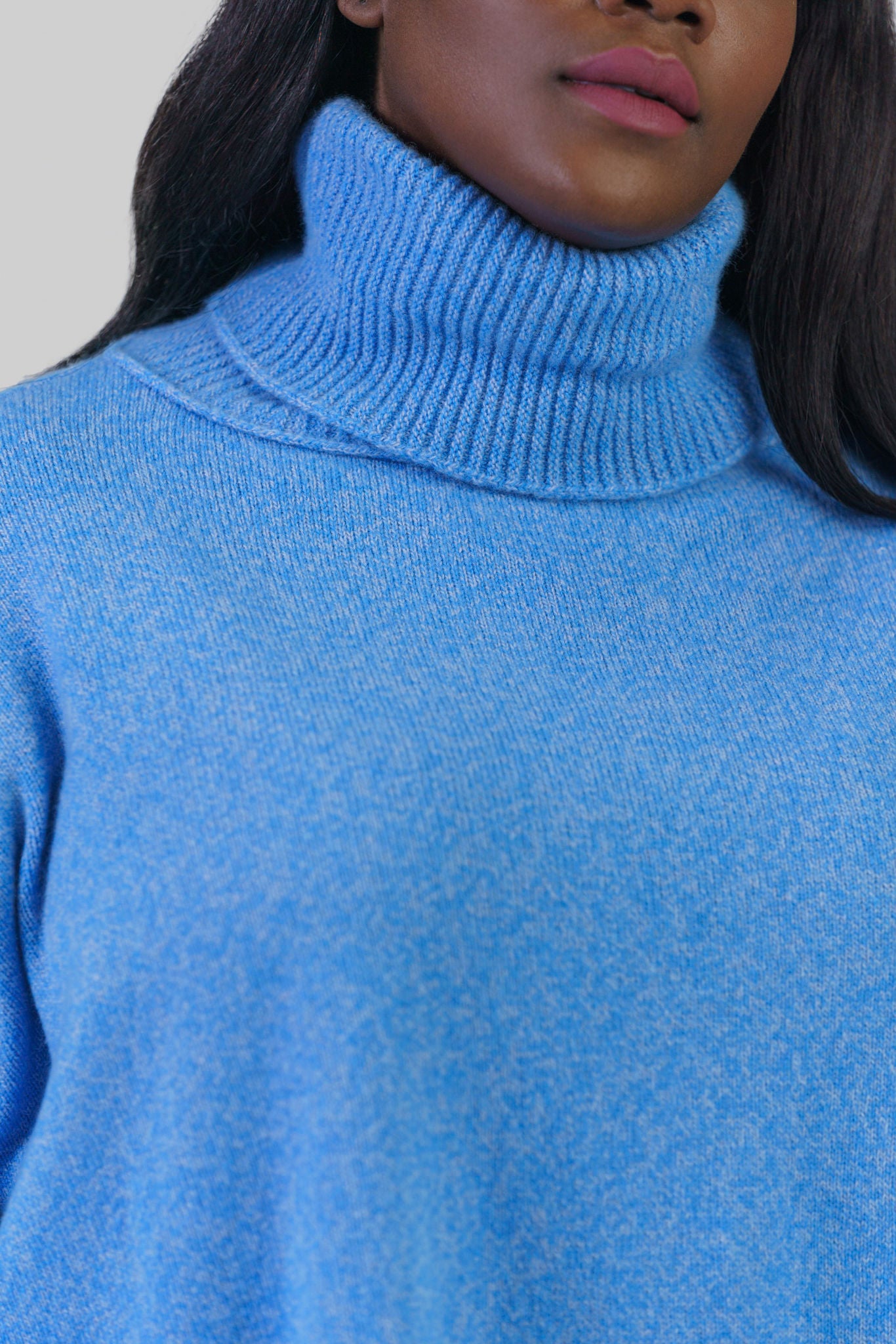 CLARA LOOSE FITTING TURTLENECK SWEATER IN WOOL AND CASHMERE plus-size - AMOUR781