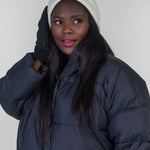CASHMERE CABLE HAT plus-size - AMOUR781