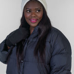 CASHMERE CABLE HAT plus-size - AMOUR781