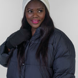 CASHMERE CABLE HAT plus-size - AMOUR781